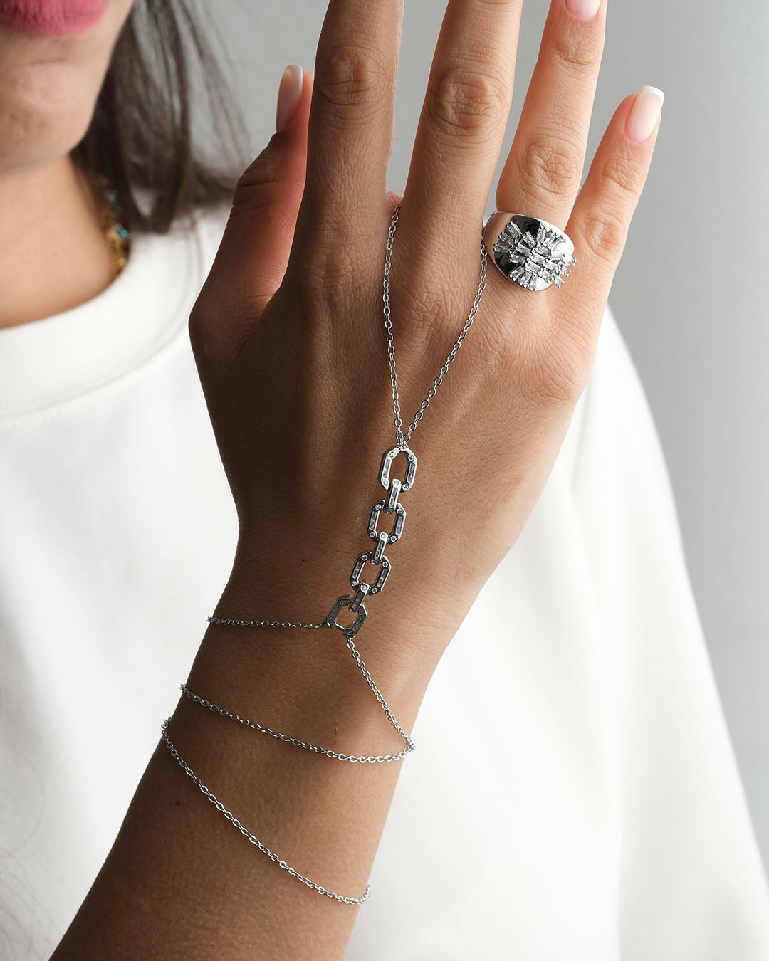 Silver Kalın Zincir Model Şahmeran