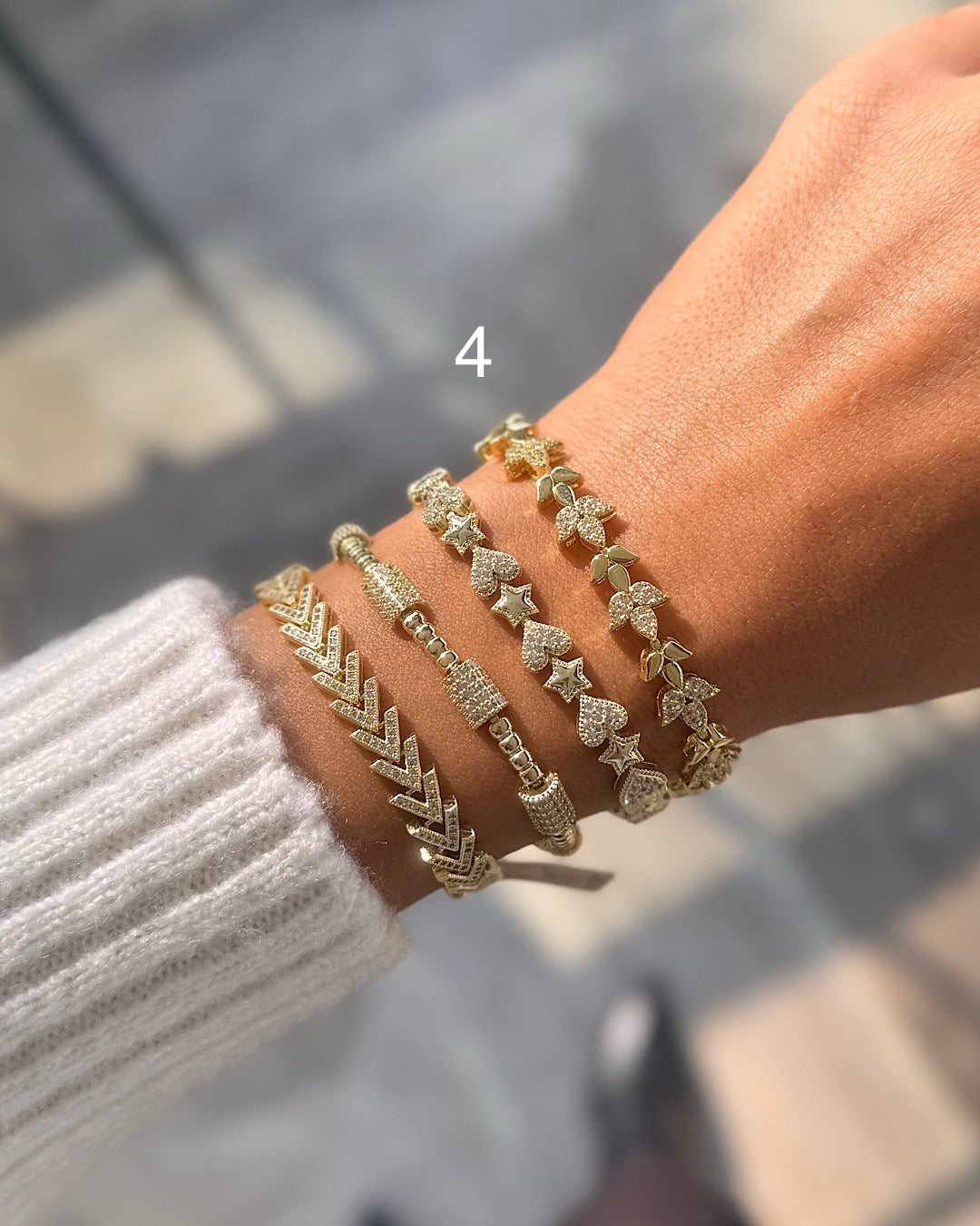 Balıksırtı Kalp Yaprak Bileklik