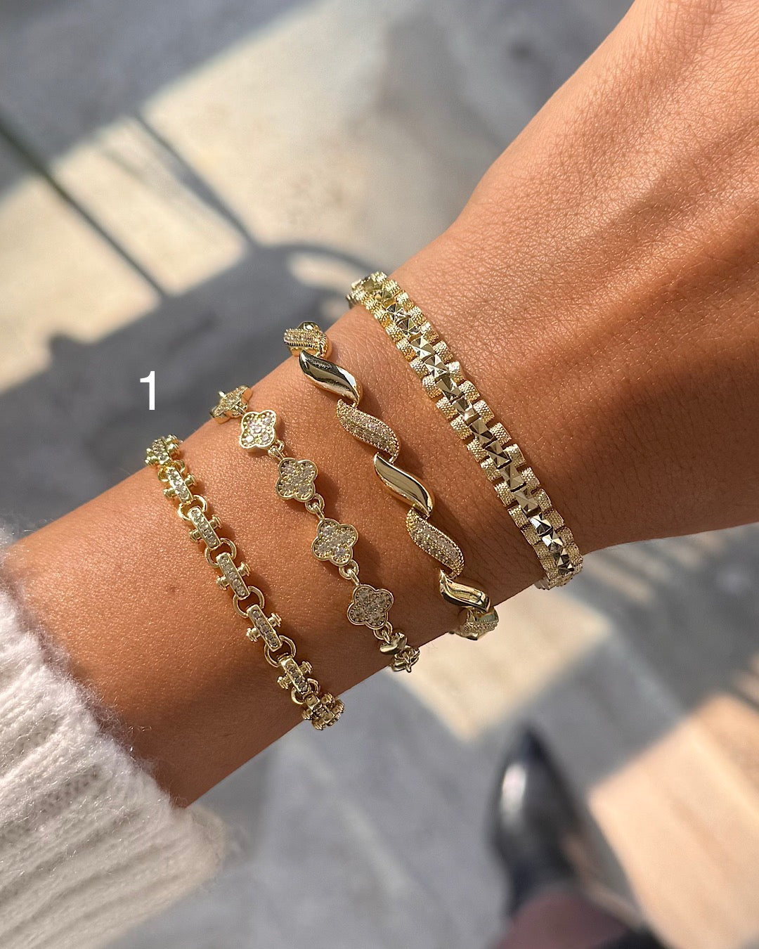 Dalga Yonca Bileklik