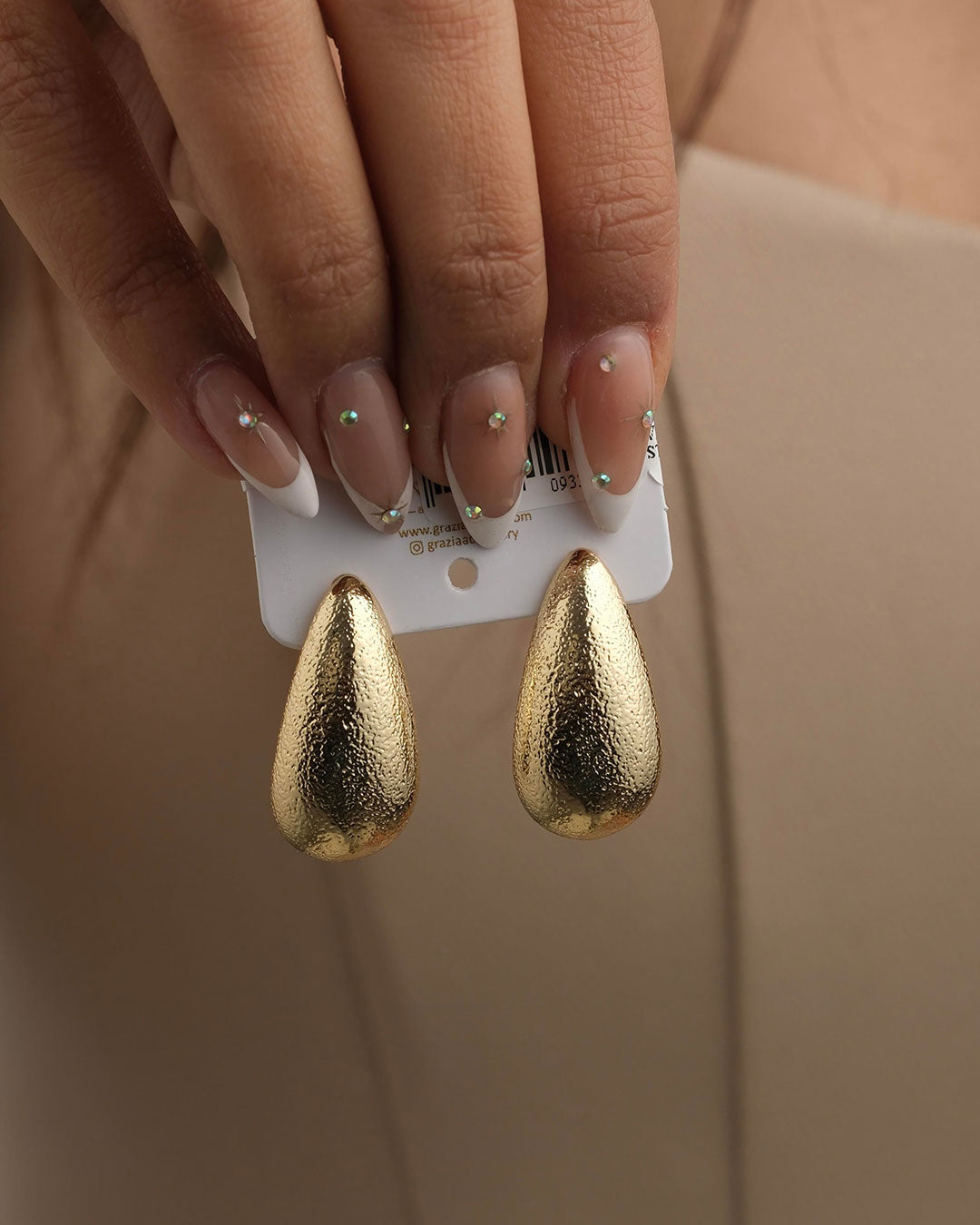 Gold Damla Küpe